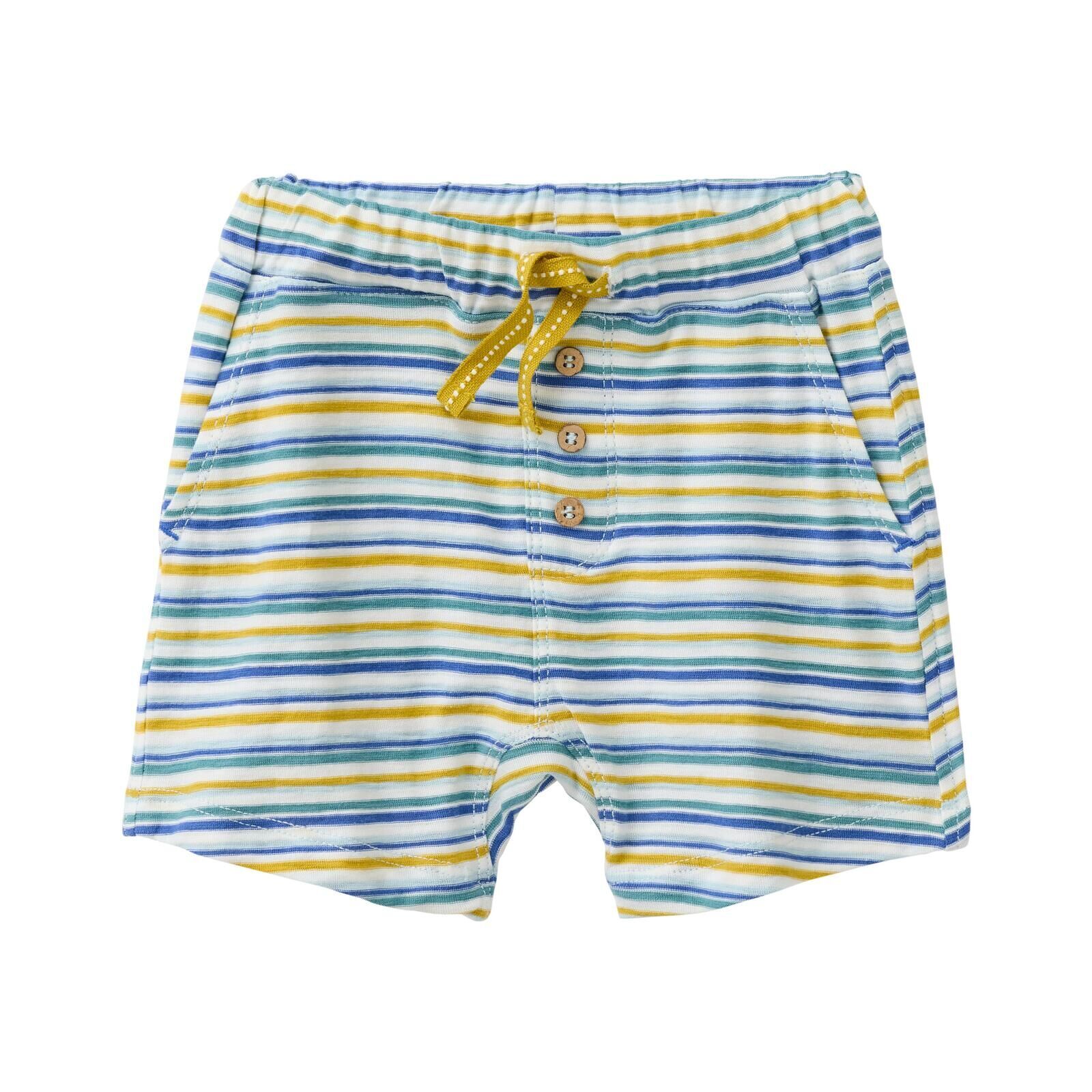 People Wear Organic Baby Hose kurz bunt geringelt 74/80