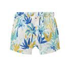 People Wear Organic Baby Hose kurz t�rkis Palmen 74/80