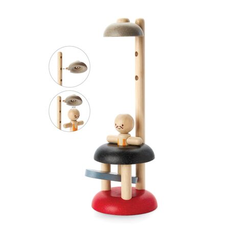PLanToys Kinder Spielzeug Holz Springender Akrobat