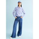 ARMEDANGELS Damen Bluse LOUILAA white-lapsis blue