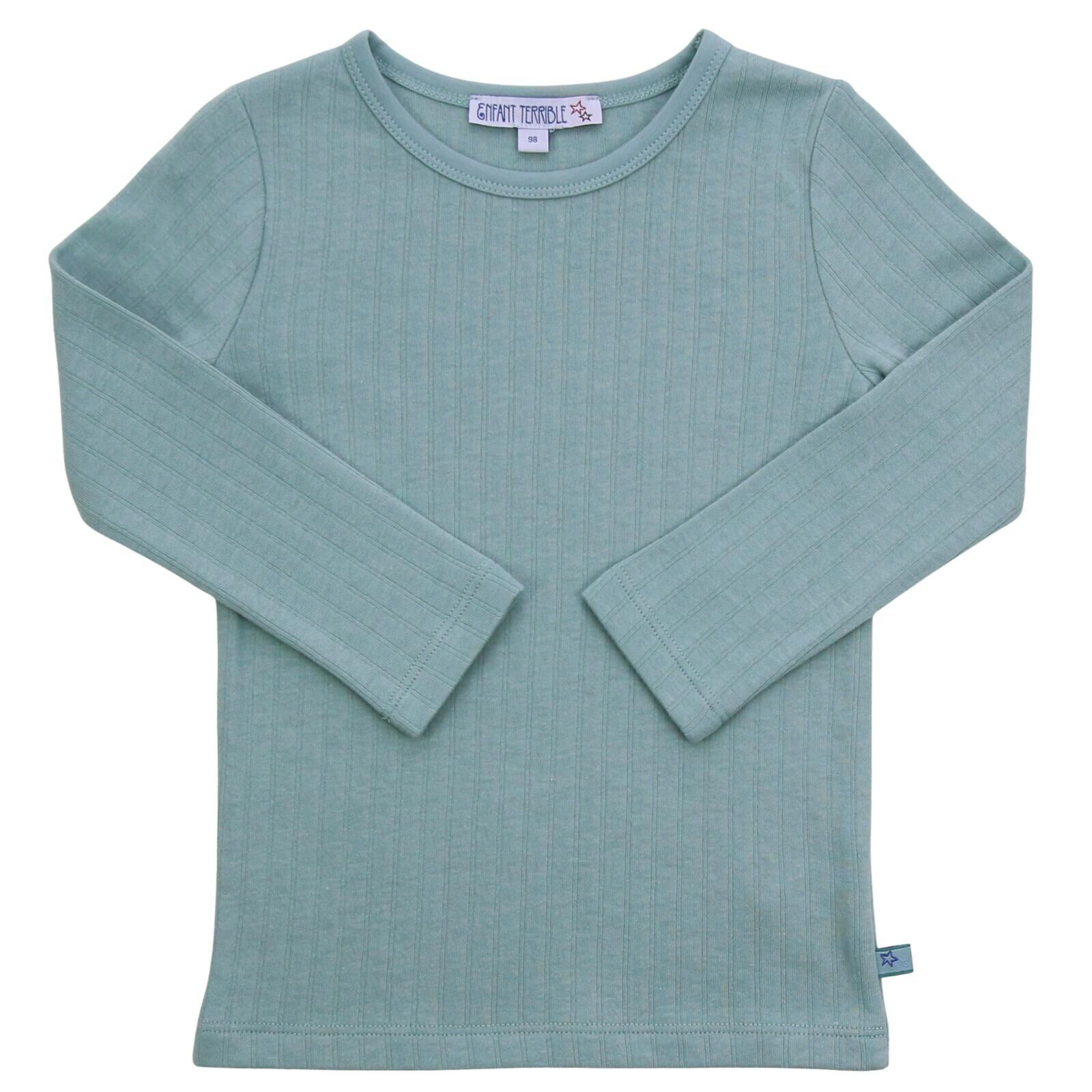 ENFANT TERRIBLE Kinder Langarmshirt Rippe Light ocean