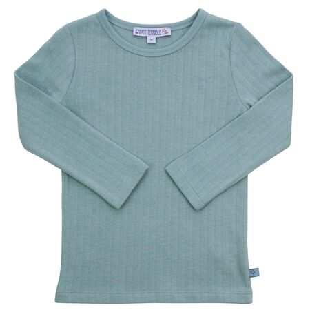 ENFANT TERRIBLE Kinder Langarmshirt Rippe Light ocean