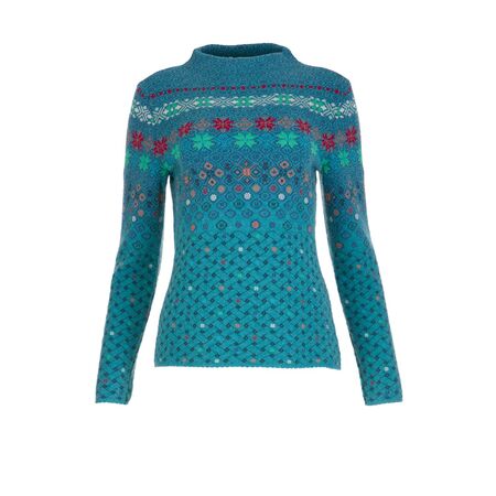 Dunque Damen Pullover Jacquard bunt