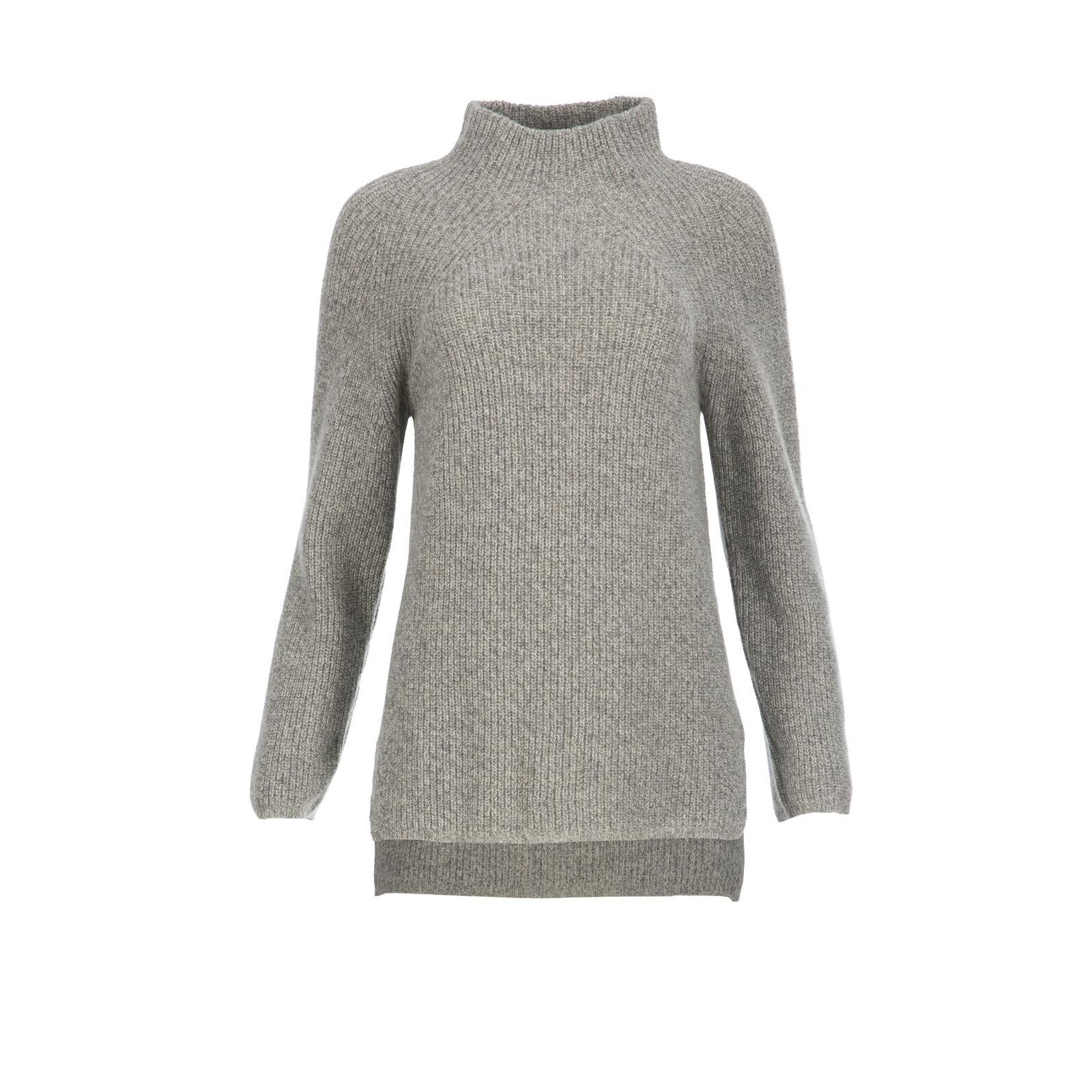 naturalmente Damen Pullover Perlfang Stehkragen