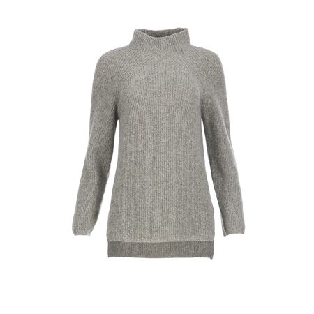 naturalmente Damen Pullover Perlfang Stehkragen