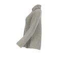 naturalmente Damen Pullover Perlfang-Troyer grau-white mel. M