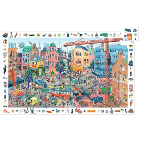Djeco Wimmelpuzzle: Stadt - 200 Teile
