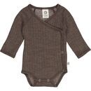 m�sli Baby Body Merino Wolle Walnut melange 62