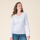 Living Crafts Damen Langarmshirt TARANA white M
