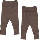 m�sli Baby Hose Rippstrick Merino Wolle walnut melange 62