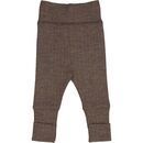 m�sli Baby Hose Rippstrick Merino Wolle walnut melange 62