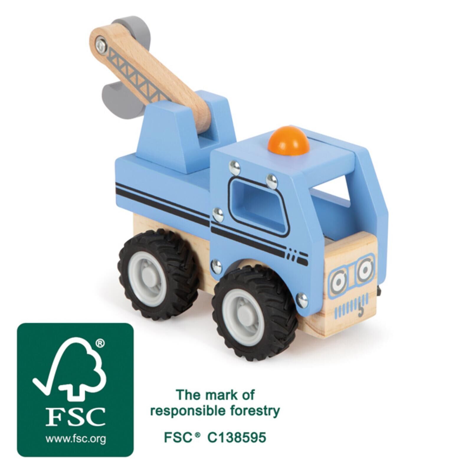 small foot Holzspielzeug: Abschleppwagen