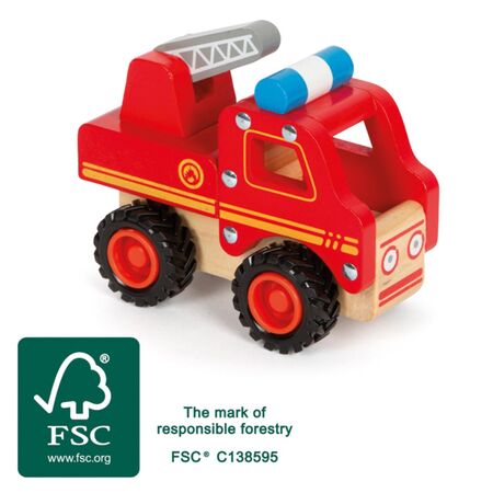 small foot Holzspielzeug: Feuerwehrfahrzeug